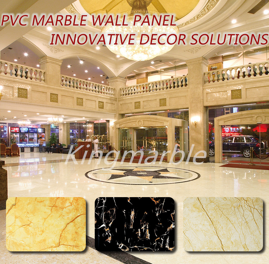 Building Materials Marble PVC  Wall Panels 3mm