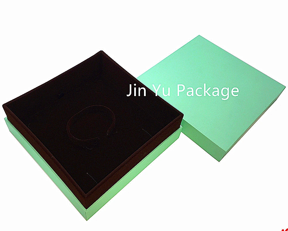 Jy-Jb199 Green Cardboard Jewelry Gift Packing Box for Bangle