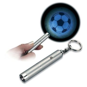 Manufacture Custom Metal Flashing Led Oem Logo Projection Keychain Torch
