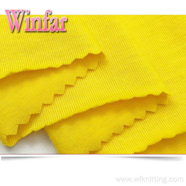 Polyester Solid Dye Single Jersey Knit Polyester Fabric