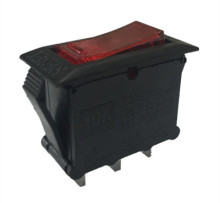 10A 250V overload protection rocker switch with light
