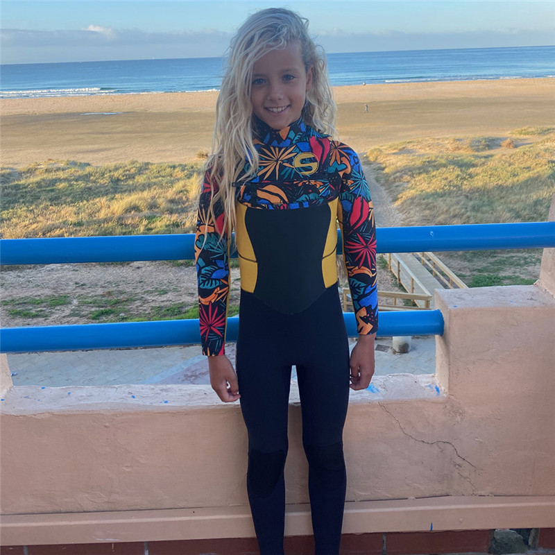 Seasin Girl 3mm Full Surfing Custom Printing Wetsuit