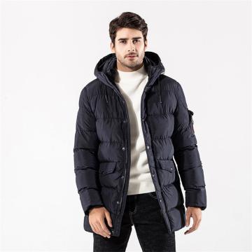 Veste chaude rétro pour hommes de couleur unie