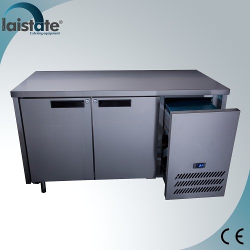 2 Doors 2/1 GN Low Temperature Ventilated Counter Freezer