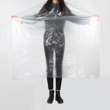 Disposable Plastic Waterproof Hair Cutting Capes for Salons