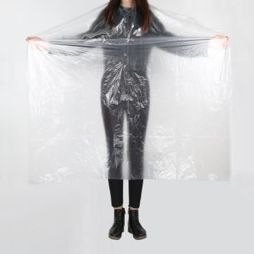 Disposable Plastic Waterproof Hair Cutting Capes for Salons