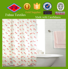 Dotted printed shower curtain fabric, polyester bath curtain fabric