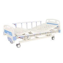 three function Manual Nursing Bed With Wheels