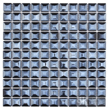 3D Black Iridescent Mosaic Tile