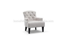 Modern style popular fabric chair with wood leg