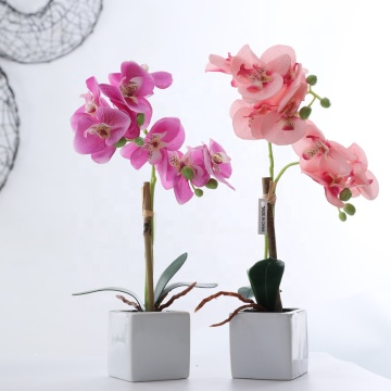 YAYUN A-1179 Artificial Potted Orchid for Table Decoration