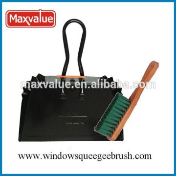 soft grip metal long handle dustpan