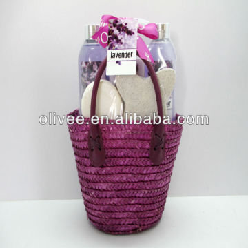 lavender beauty product bath gift set
