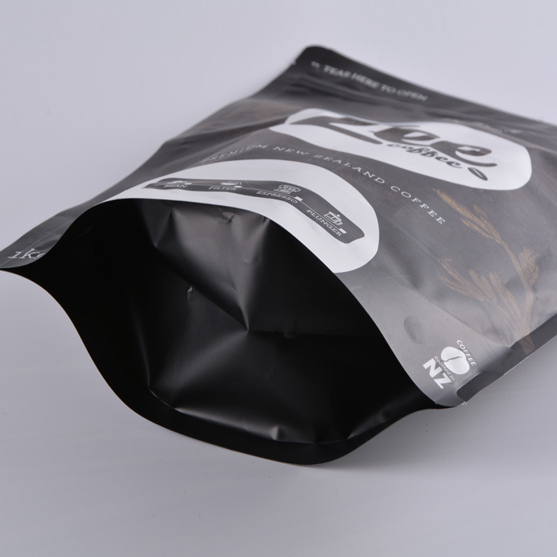 Coffee Bean Packaging Bag Custom Printing Dry Fruit Snack Stand Up Bag