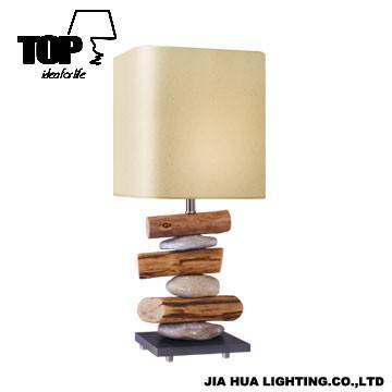 Natural Wooden  Autique Desk Lamp With CE And ROHS Certificate