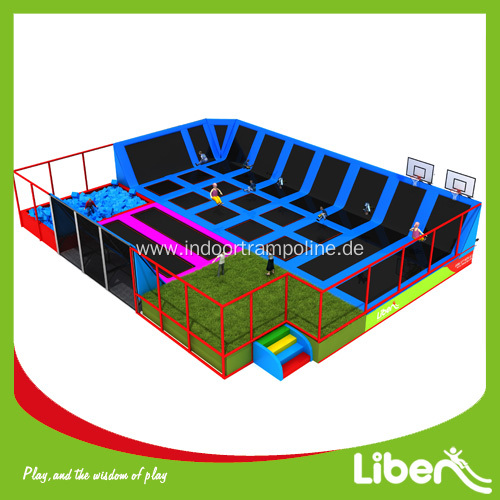 rectangular indoor trampoline park