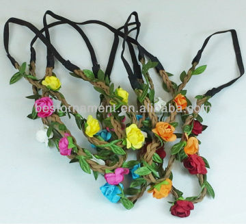 Flower Rose Party Wedding Synthetic Leather Headband