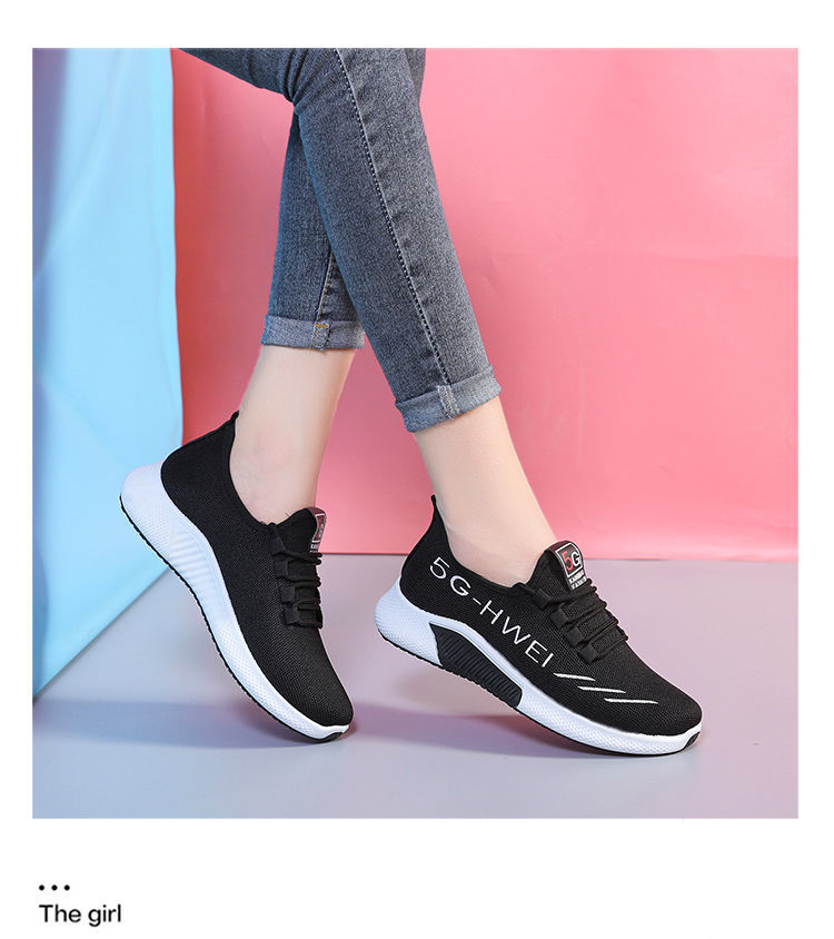 2021 New Fashion High Quality Fashion Comfort Lace-up Women Sneakers Breathable Sport Shoes Female Footwear Running hoes Sports