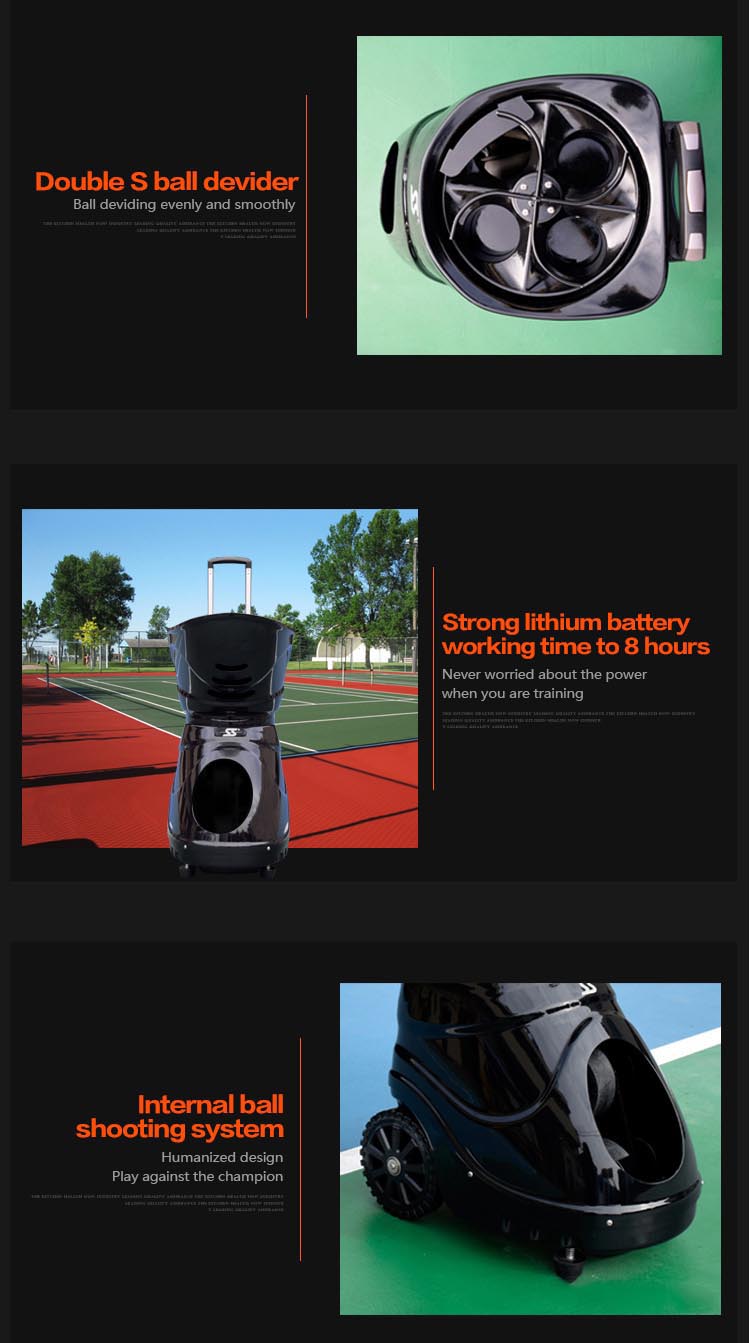 Siboasi S4015 Tenis Ball Machine Dengan Menembak Motor untuk Dijual dari Kilang China