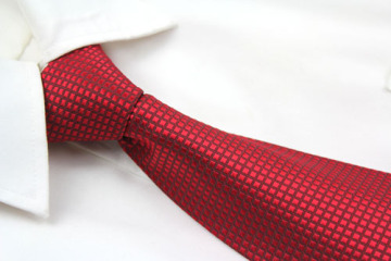 Mens Solid Red Necktie
