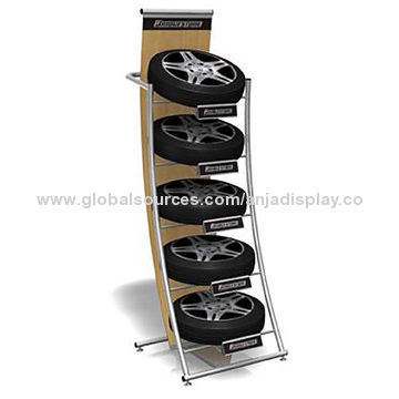 Metal tire stand, OEM services are provided