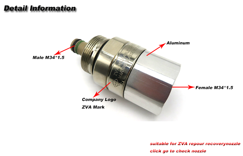 ZVA CSB 21 Vapour Recovery Breakaway Valve For Bubble Recovery System