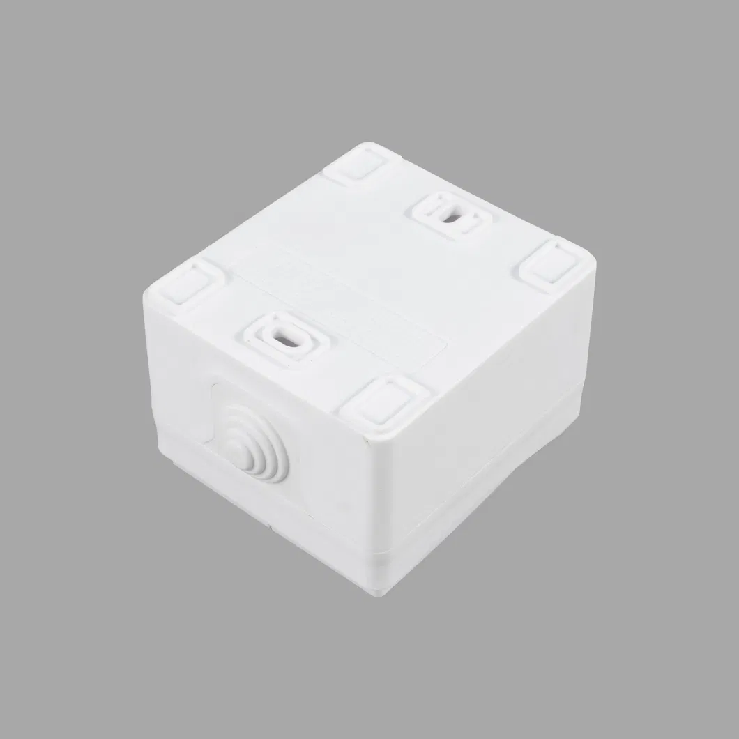 Single-Gang Socket with Grounding for Outdoor Installation 16A IP54