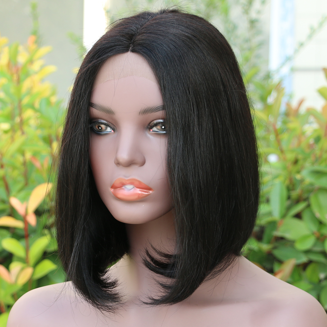 Wholesale 100% Natural Wigs vendor Bob Wigs silk Straight Virgin Hair Lace Frontal brazilian Human Hair Wigs For Black Women