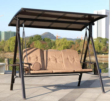 3-Seat Deluxe Outdoor Patio Swing Bench