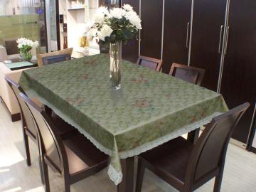 Vinyl Table Covers with 2 Inch Lace Edge