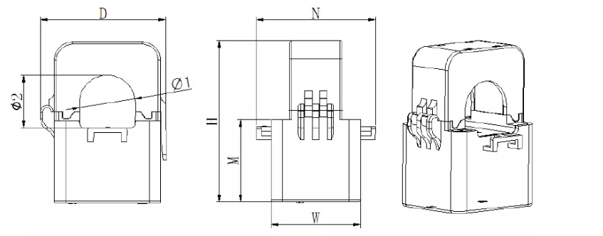 split core open type current transformer