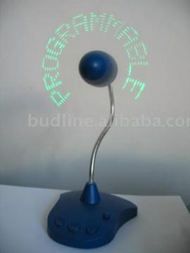 USB Self-Programmable Message Mini Fan
