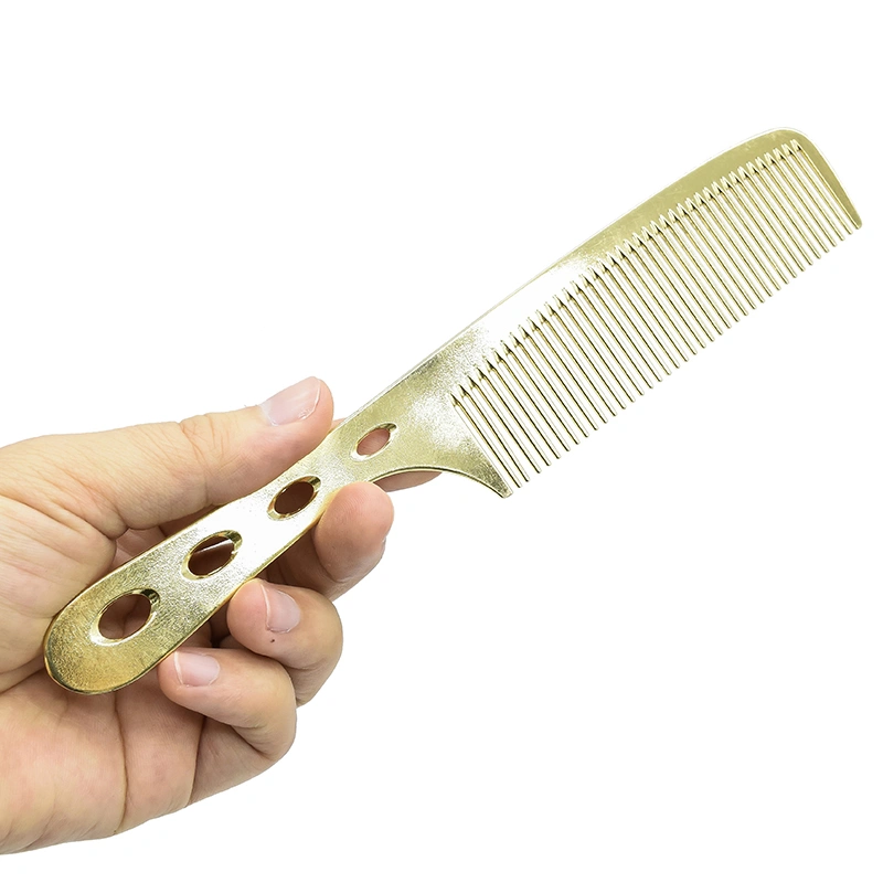 Barber Shop Styling Tool Multi-Coloured Hair Brush Aluminum Barber Haircut Comb for Adult for Animals Wholesale