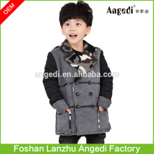 Trendy faux fur coat children winter jacket long length fake deerskin boys child coat