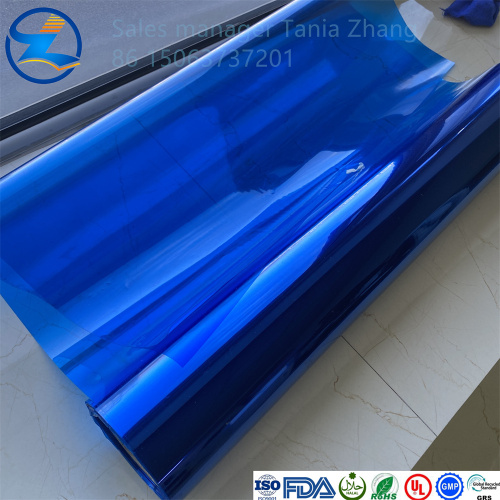 Coustomized नीला PVC पारभासी नरम फिल्म