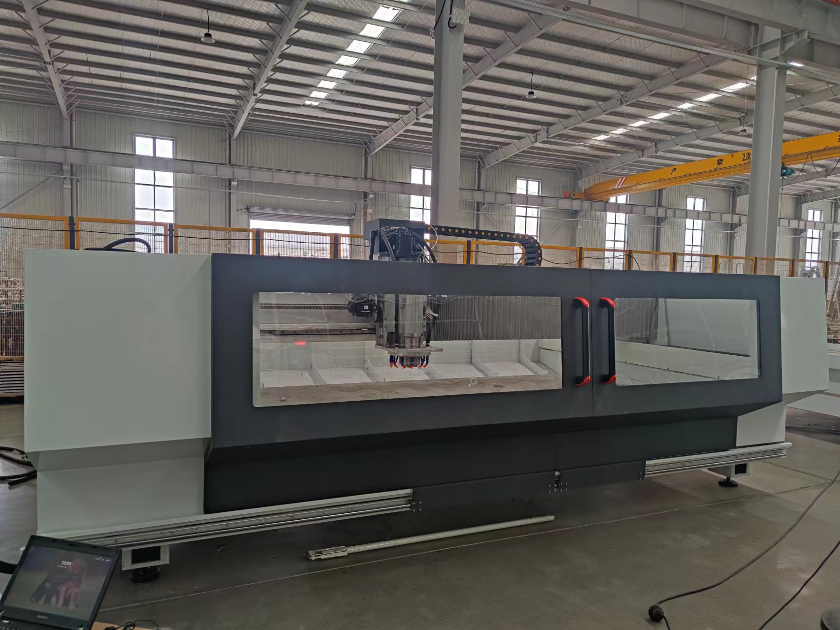 3 axis and 5 axis CNC Glass Working Center - Milling, drilling and grinding