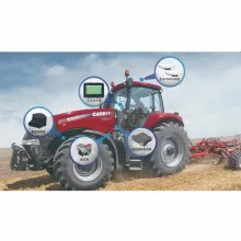 GPS Auto Steering System Working with Tractor Guidance System