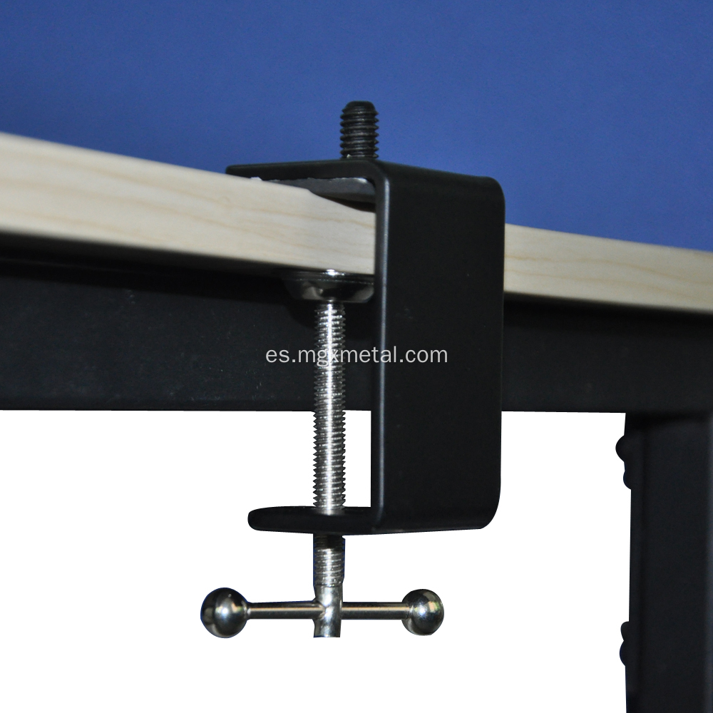 Cubrimiento de polvo negro Metal Desk A ajustable CLAMP C
