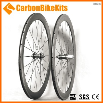 CarbonBikeKis 700C 50mm Clincher Road Bicycle carbon disc cyclocross wheelset