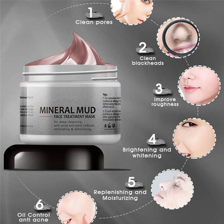 Private Private Face Mineral Mud Deep Cleansing Oil Control Blackhead Moisturizing Mask