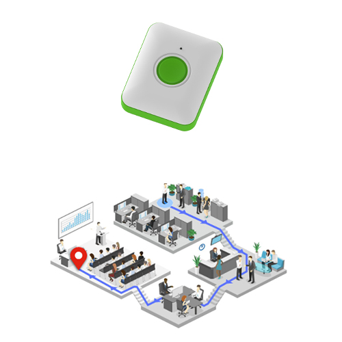 Dispositivo de Tag BLE de Posicionamento Interno 4G