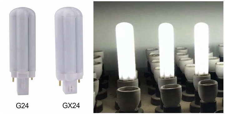 360 Degree Gx24 15W LED Plug Light 4pins Dimmable