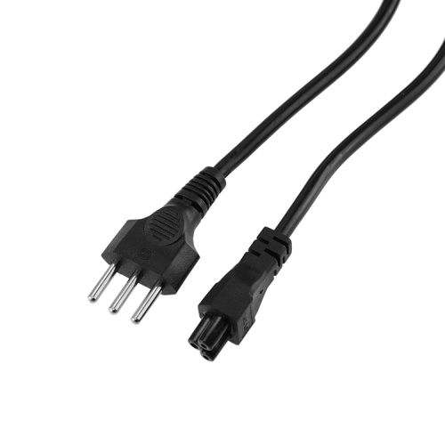 Cable de alimentación de CA de enchufe de Italia de 3 clavijas