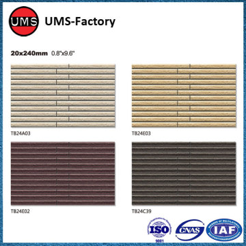 Split face exterior wall tile