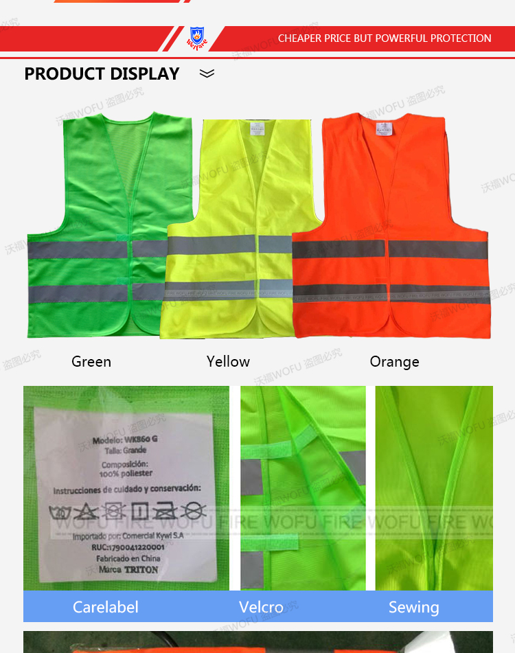 Kid Safety Vest 100% Polyester Knit Vest Pattern, High Reflective Safety Kid Vest