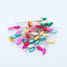 Wholesale Leaf-Shaped Bulk Beading Needles with Steel Pearl Heads: Perfect for Lapel Pins and Accessories