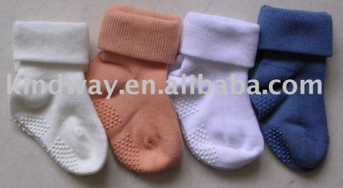 baby socks with cover nonslip sole