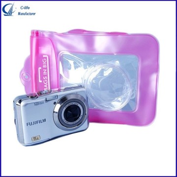 Digital Camera Underwater Waterproof Case Dry Bag with Arm Band Scuba Swimming Beach