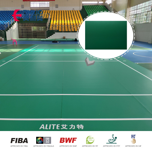 Tapete de quadra de badminton de vinil de PVC para interior