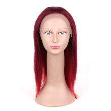 20" Lace front human hair wig, red lace front wig human hair